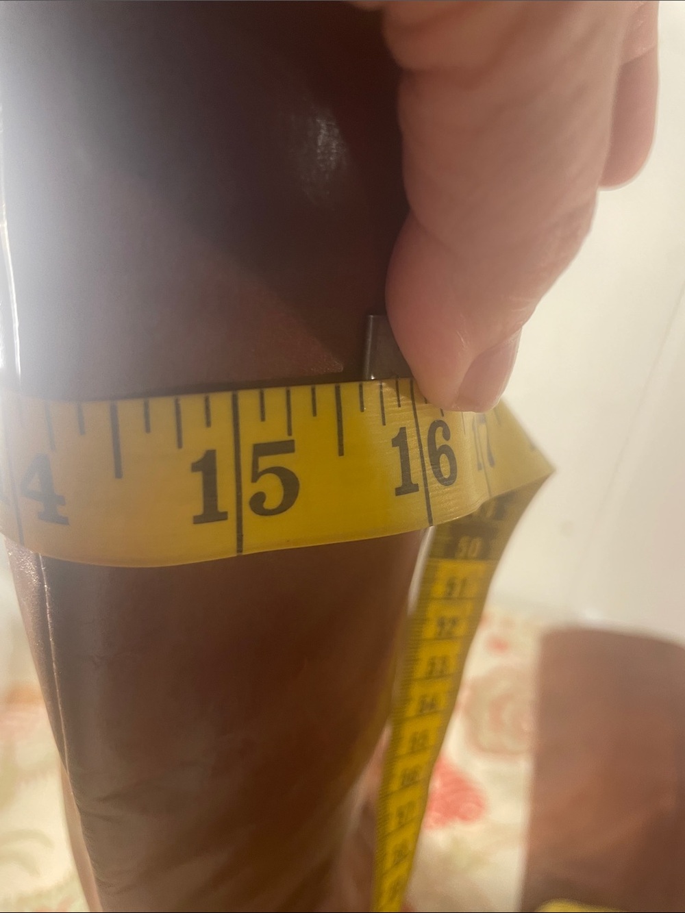 Salvatore Ferragamo Tall Knee High Cognac Leather Vintage - Picture 5 of 11